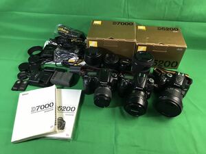 1,000円売切■ 動作未確認 Canon EOS 20D Nikon D5200 D7000 レンズ 充電器 ストラップ 取扱説明書 おまとめ okoy-2252419★N939