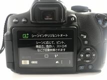 1000円〜■★通電のみ確認済★ Canon EOS kiss X8i デジタル一眼レフ レンズEFS18-55mm MACRO 0.25m/0.8ft バック付 ★okoy2236761★p3378_画像8