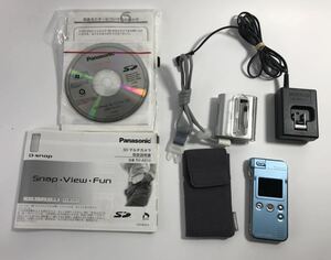 1000円〜■★動作未確認★ Panasonic D-Snap SD マルチカメラ SV-AS10 充電器　取扱説明書付 ★2302058★p3437