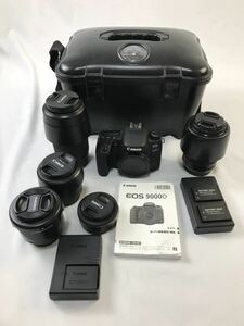 1000円〜■★通電確認のみ★Canon EOS 9000D デジタル一眼レフカメラ 55-250mm 135mm 18-55mm 24mm まとめ★okoy2242473★t8072