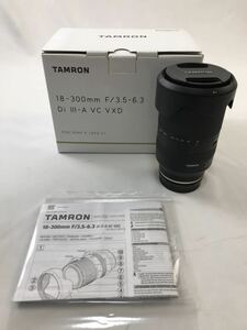 1000円〜■★動作未確認★TAMRON タムロン 18-300mm F/3.5-6.3 Di Ⅲ-A VXD 箱付★okoy2270885★t8103