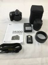 1000円〜■★通電確認のみ★Nikon D5300 デジタル一眼レフカメラ SIGMA 30mm 1:1.4 DC★okoy2233301★t8130_画像1