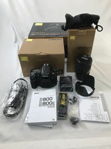 1000円〜■★通電確認のみ★Nikon D800 VR キット デジタル一眼レフカメラ AF-S 28-300mm 箱付★okoy2283117★t8157