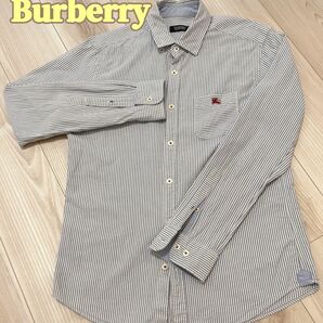 Burberry ストライプシャツ　メンズ　羽織り