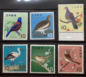 記念切手　鳥シリーズ　6種　完　未使用