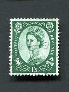 British Coronation Country Queen Elizabeth II 1/3p Postage Revenue stamp