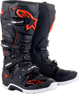 US 15 (約30.5cm) ALPINESTARS アルパインスターズ TECH 7 エンデューロ ブーツ ブラック/蛍光レッド SZ 15