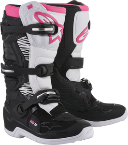 US 08 (約25.5cm) ALPINESTARS アルパインスターズ TECH 3 STELLA 女性用 ブーツ ブラック/ホワイト/ピンク SZ 08