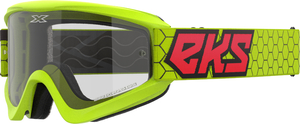 EKS бренд FLAT OUT прозрачный защитные очки флуоресценция желтый черный / fire - красный прозрачный 