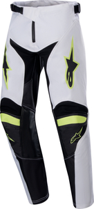 子供用 US 24 サイズ ALPINESTARS アルパインスターズ RACER LUCENT パンツ ホワイト/ネオンレッド/蛍光イエロー SZ 24