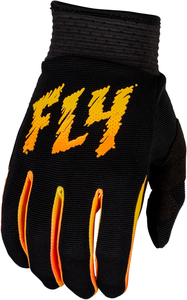  for children 2XS size FLY RACING fly racing for children F-16 glove black / yellow / orange Y2XS