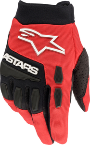 ALPINESTARS アルパインスターズ 子供用 FULL BORE オフロード MX グローブ 手袋 ブライトレッド/黒 Y2XS