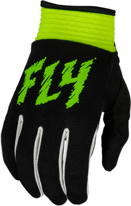  for children M size FLY RACING fly racing for children F-16 glove black / neon green YM