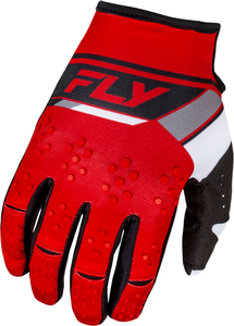 FLY RACING フライ レーシング 子供用 KINETIC キネティック PRIX オフロード MX グローブ 手袋 赤/グレー/白 YM