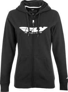 Mサイズ FLY RACING フライ レーシング 女性用 FLY CORPORATE ジップアップ フーディー/パーカー ブラック 黒 MD