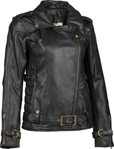 3XLサイズ HIGHWAY 21 女性用 PEARL バイク ジャケット ブラック 黒 3X