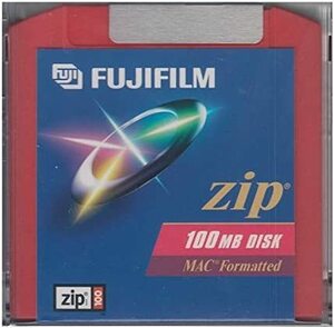 ZIPドライブ用（赤色）100MBメディア FUJIFILM ZIP MAC　未使用新品