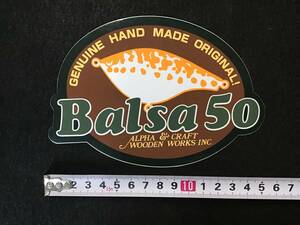 OLD SAURUS Balsa50 ステッカー　　ザウルス バルサ50 ステッカー