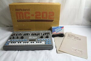 【1qP10143F】★Roland★ローランド★シンセサイザー★MC-202★MicroComposer★マイクロコンポーザー★箱付き★通電確認済★音響★現状品