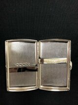 【5CM藤08015F】1円スタート★ZIPPO★ジッポ★火花OK★BMW★シルバー★鷲★レザーケース★コレクション品★喫煙具★シガレットケース★_画像3