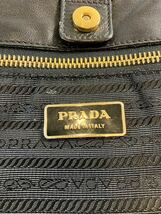 E/827 PRADAプラダ リボントート バッグ カバン_画像7