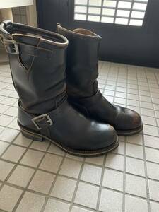 RED WING エンジニアブーツ ブラック 茶芯