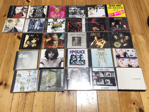 洋楽CD・まとめて27枚セット・60〜80年代の有名アーチスト中心、ベスト盤多数・doors, john lennon, elo, police, pistols...etc