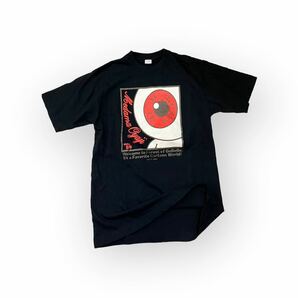 希少 vintage ゲゲゲの鬼太郎 個展 水木プロ 東映映画 半袖Tシャツ ブラック 黒 プリント 目玉おやじ 古着の画像4