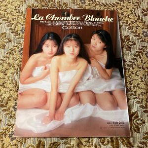 希少！　Cotton（谷内智美/福田浩子/岡田有紀）　貴重グラビア　切り抜き　４P　当時物　９０年代　お宝　レア　GORO/プレイボーイ/モモコ