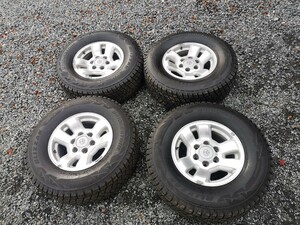 185ハイラックスサーフ純正アルミ&BRIDGESTONE BLIZZAK DM-V2 265/70-16　4本セットバリ山美品