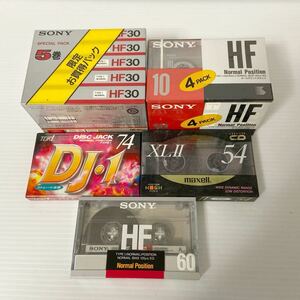 【未開封新品】SONY HF ノーマルポジション/TDK！　DJ・1/maxell XLⅡ　　カセットテープ　12本セット