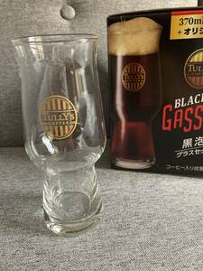 ★新品 未使用 タリーズコーヒー TULLY'S COFFEE 炭酸 ガッサータ 黒泡 グラス オリジナルグラス 伊藤園