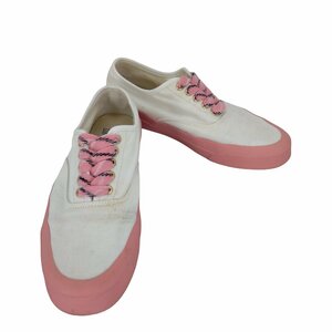 maison kitsune(メゾンキツネ) PINK SOLE CANVAS LACED SNEAKER 中古 古着 0843