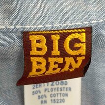 BIG BEN(ビッグベン) シャンブレーシャツ メンズ import：L 中古 古着 0957_画像6