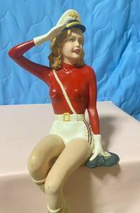 50s 60s Vintage Pin Up Girl 置き物　水兵スタイル　重さ　約1500g 高さ　約40cm 刻印あり　「CALLEK」antique statue アンティークUSA
