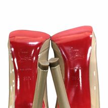 【箱付き】美品　 Christian Louboutin パンプス エナメル ピンク　ベージュ クリスチャン　ルブタン　22.5_画像7