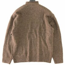 新品 UNITED ARROWS コーエン ウール混 ロールネック シャギー ニット L 茶 【I42318】 秋冬 メンズ coen モックネック ハイネック 洗濯可_画像2