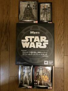 S.H.Figuarts スターウォーズ EpisodeVI ジェダイの帰還 (運命の闘い) ４体セット 「ダース・ベイダー 」「ルーク・スカイウォーカー」他 