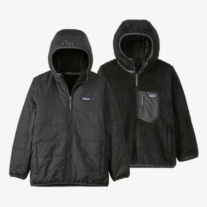 ★新品★　patagonia パタゴニア キッズ リバーシブル レディ フレディ フーディ Ink Black INBK XXLサイズ　正規品