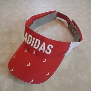  beautiful goods! Adidas adidas sun visor size free red / white touch fasteners 