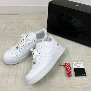 美品 Supreme x NIKE AIR FORCE 1 LOW SP シュプリーム x ナイキ エア フォース CU9225 100 WHITE ホワイト 白 サイズ 26cm US 8