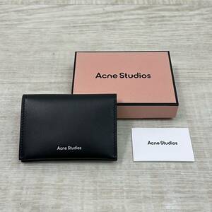 国内正規 Acne Studios アクネ ストゥディオズ カードケース 名刺入れ BLACK ブラック 系 