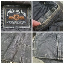 Allwingbody オールウイングボディー ダブル レザー ライダース ジャケット レザージャケット JACKET BLACK ブラック サイズ 40_画像8