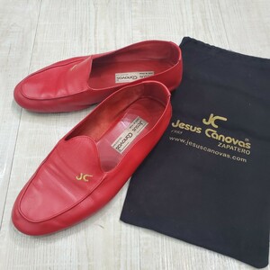 jesus canovas ヘスス カノヴァス シューズ leather レザーシューズ 革 靴 RED レッド サイズ 41
