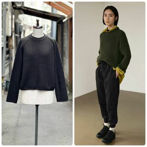 22aw 2022 MARGARET HOWELL Margaret Howell CORD YARN WOOL KNIT one-side . braided code ya-n wool knitted size 2 regular price 39.600 jpy 