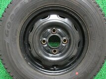 D592【送料無料】145R12 6PR 超溝高 8.5~9分山 スタッドレス ICENAVI CARGO 2019年製 ホイールセット 4本 激安 軽トラック 軽バン アクティ_画像8