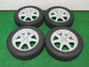 T731【送料無料】155/65R14 超溝高 ブリヂストン スタッドレス VRX2 ♪ 21年製 ホイールセット 4本 激安 デイズ モコ ワゴンR タント eK 等