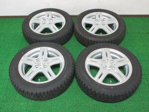 T736【送料無料 在庫処分】155/65R14 超溝高 9~9.5分山 スタッドレス WINTERMAXX WM01 ホイールセット 4本 激安 N-BOX N-ONE N-WGN タント