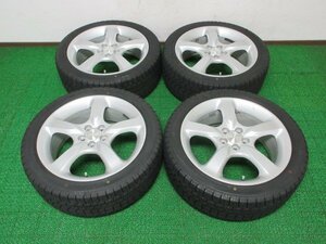 D658【送料無料 SALE品】215/45R17 超溝高 8.5分山 スタッドレス 19年 アルミ ホイールセット 4本 スバル レガシィ 純正 激安 インプレッサ