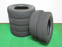 Y539【送料無料】225/80R17.5 123/122 超溝高 8.5分山 スタッドレス DECTES SP001 22年製 6本 激安 中型 4トン トラック キャンター エルフ_画像1